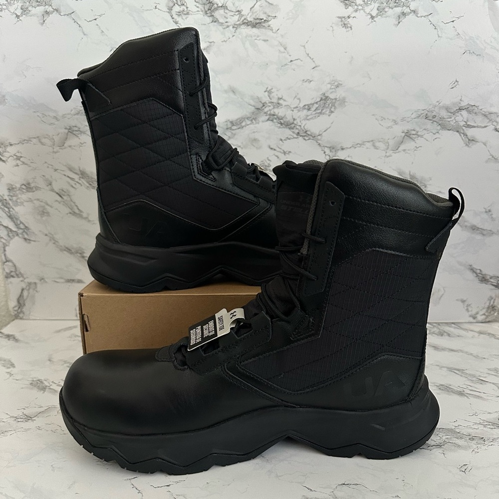 Under Armour UA Stellar G2 8" Protect Tactical Duty Boots 3024947 Men’s Size 12 - Picture 2 of 8